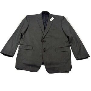 Brooks Brothers 1818 Milano Sport Blazer 48R / 42 Gray Striped Wool USA NWT FLAW